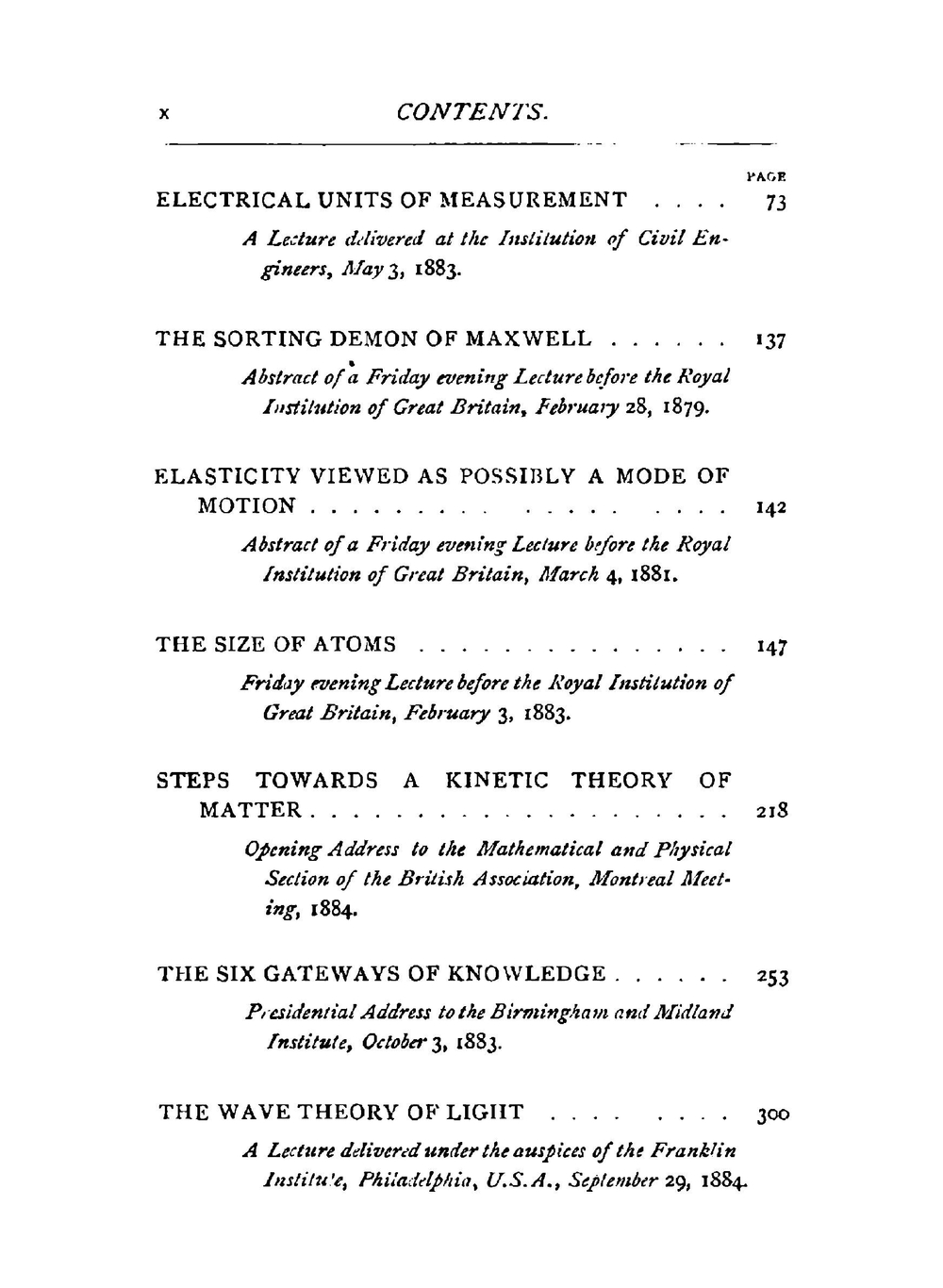 Popular Lectures and Addresses. Volume 1 | B.W. Kelvin