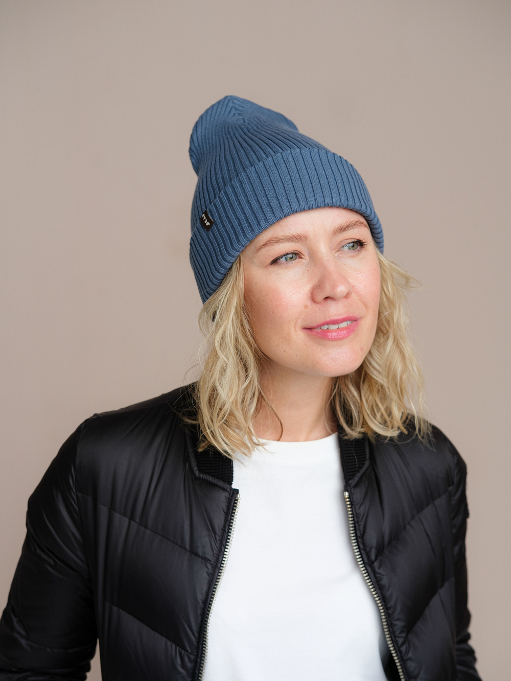 Шапка вязаная деми (Индиго) МУЛА