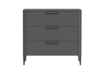 Комод Type 3 ящика ширина 90 см (темно-серый)