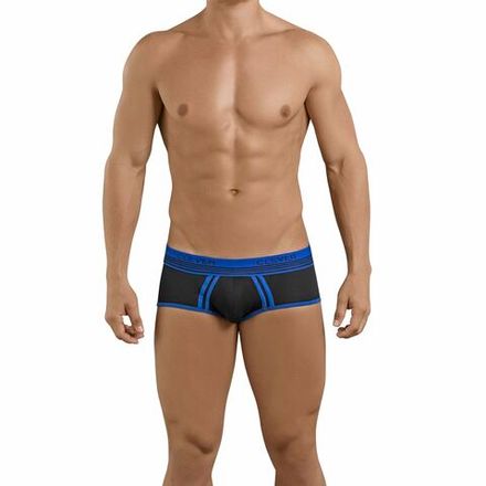 Мужские трусы хипсы черные Clever Moda Lovely Piping Brief 539811