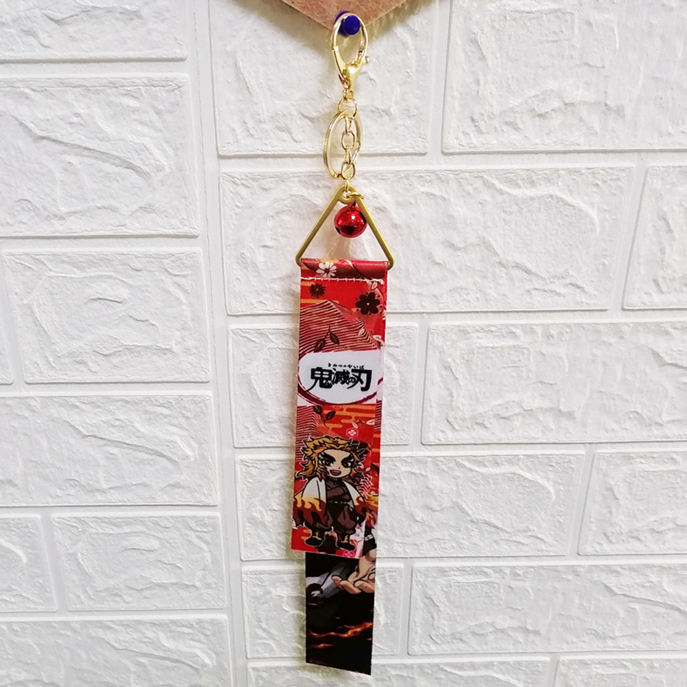 Брелок тканевый с бубенцом "Клинок, рассекающий демонов"