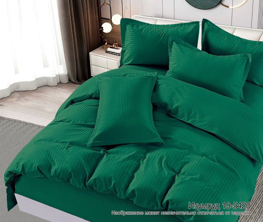 КПБ Евро с простыней на рез. 180х200 САТИН "С8"