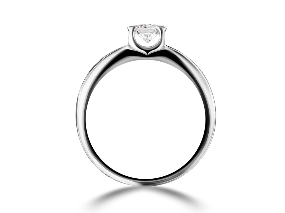 Помолвочное кольцо с бриллиантом