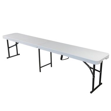 Стул складной переносной (материал HDPE, 183х30х43см,белый) WMC TOOLS WMC-SN180W