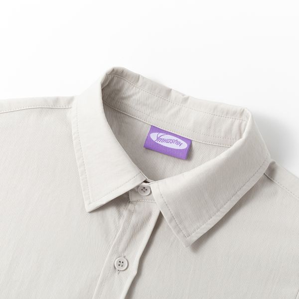 Сорочка Puff пыльно-белая - фото 12