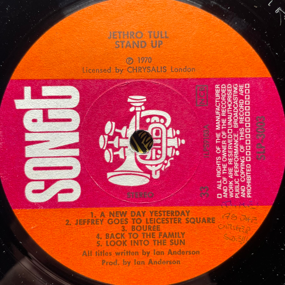 Jethro Tull ‎– Stand Up (Скандинавия 1970г.)