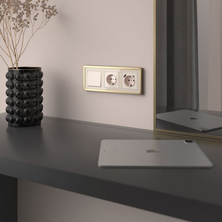 Клавиша для выключателя перекрестного Werkel айвори акрил W1119043 4690389197208