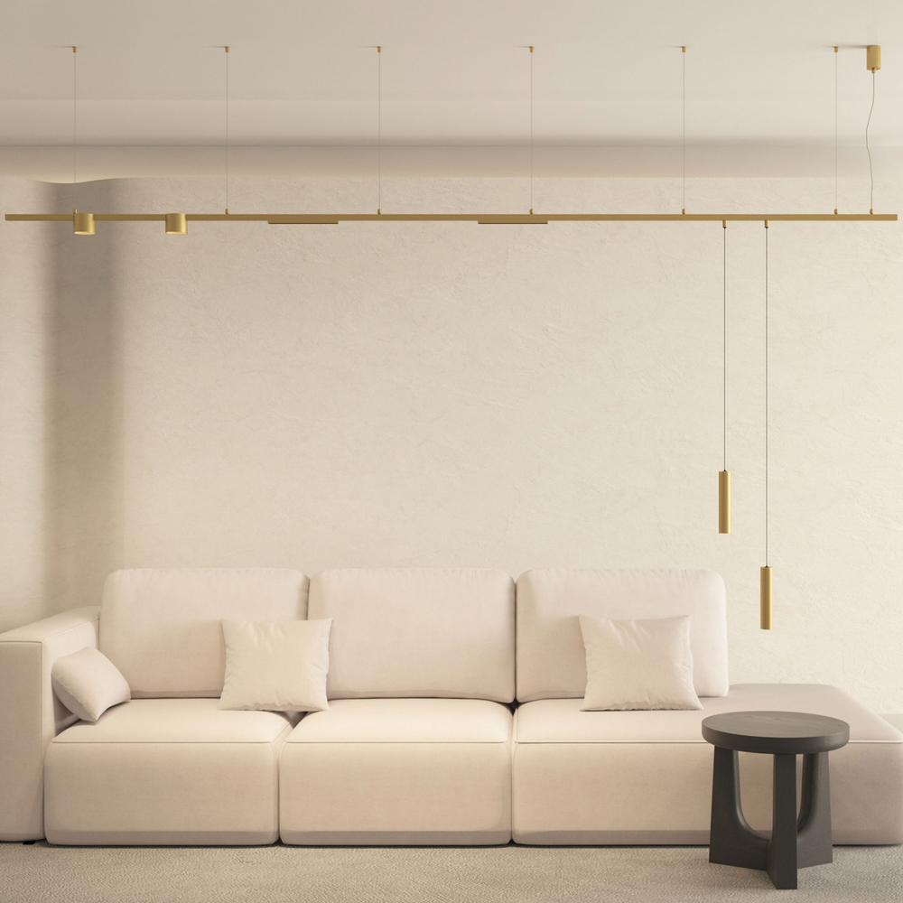 DK5743-SB Светильник для трека SHINE SPOT со светодиодом, D70*H60, 48V DC, 8W, RA?90, 3000K, IP20, сатинированная латунь, алюминий