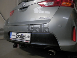 Фаркоп оцинкованный Galia T056C для Toyota Auris хетчбек 2007-2013, 2013-(паспорт и сертификат в комплекте)(без электрики)