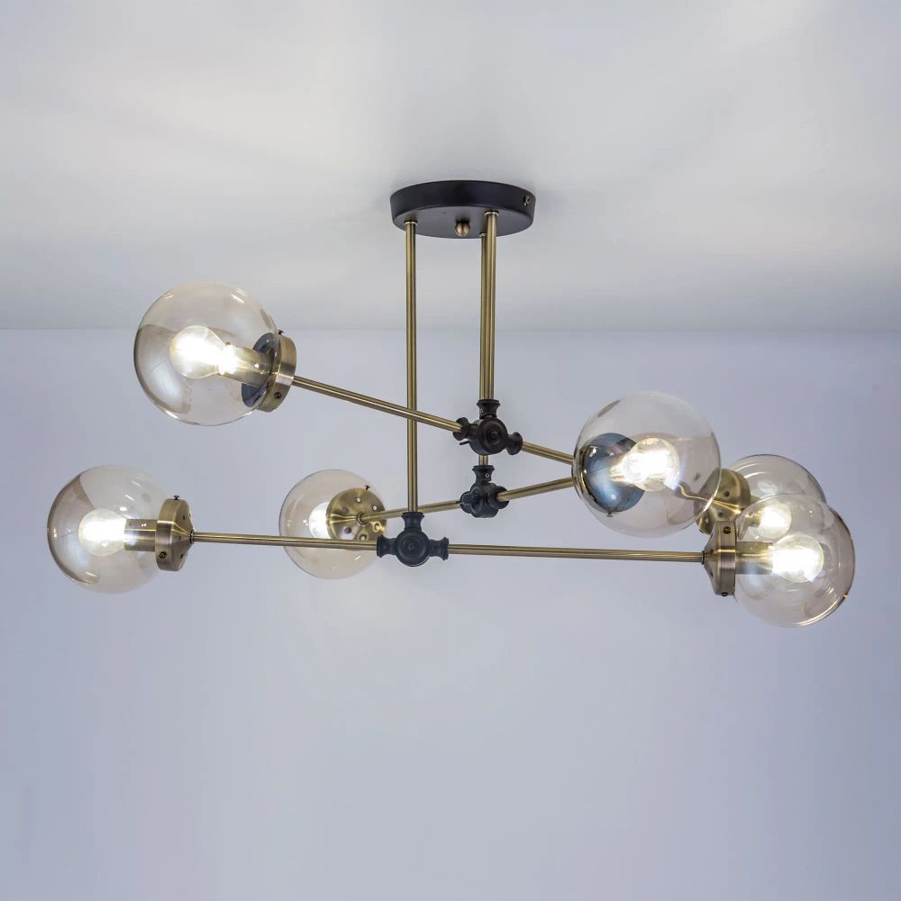 Citilux Планета CL105165 Люстра на штанге поворотная Бронза