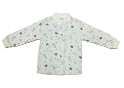 Кофточка длинный рукав на кнопках их 100% хлопка (кулирка) на рост 86 см