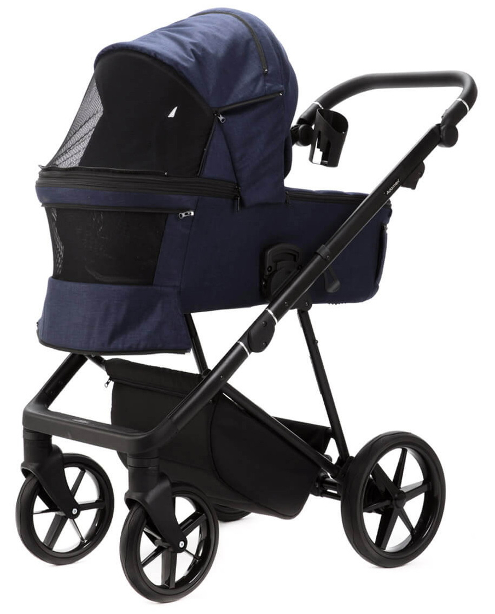 Детская коляска Adamex Vasco 3 в 1 V-TK67 LUX (СИНИЙ)