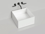 Раковина накладная Salini ARMONIA SQUARE 02 S-Sense 130512G 45 белая