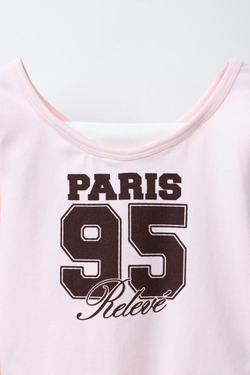 ZARA БОДИ С ДВОЙНЫМ НОМЕРОМ, РОЗОВЫЙ