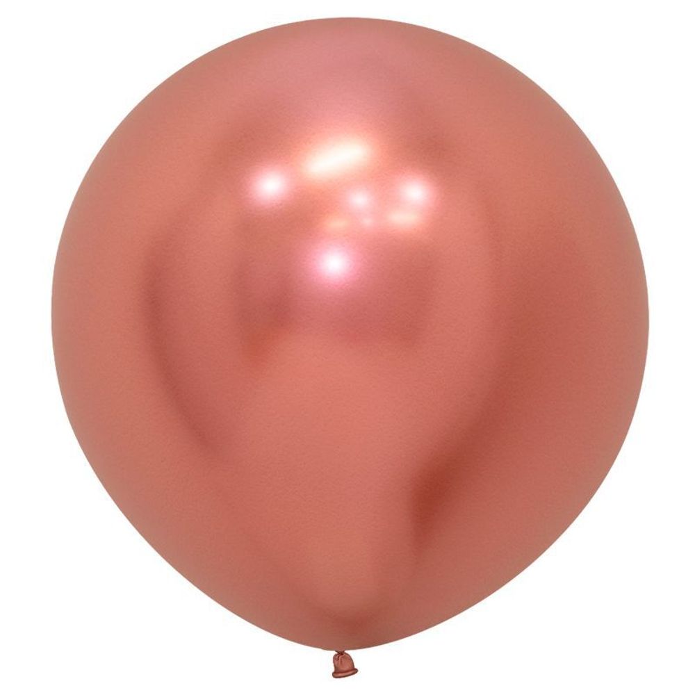 Шар 24&quot; хром розовое золото, (Зеркальные шары) / Reflex Rose Gold 968