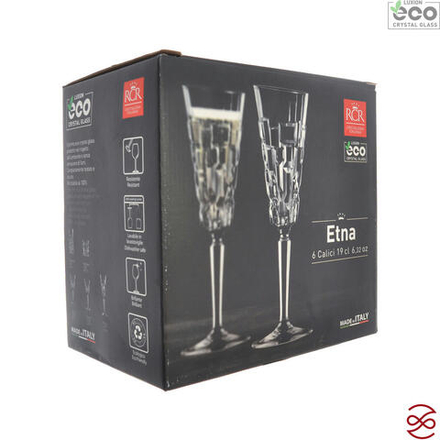 Набор фужеров для шампанского RCR Etna 190 мл (6 шт)