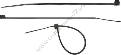 СИБИН ХС-Ч 4.8 х 300 мм, нейлон РА66, хомуты-стяжки черные, 100 шт (3788-48-300)