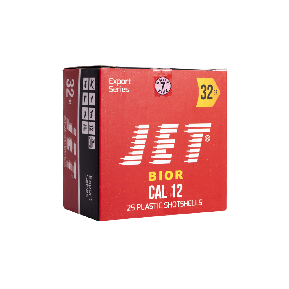 Патрон 12/70 JET дробь №7 Bior, 32гр., коробка 25 шт.