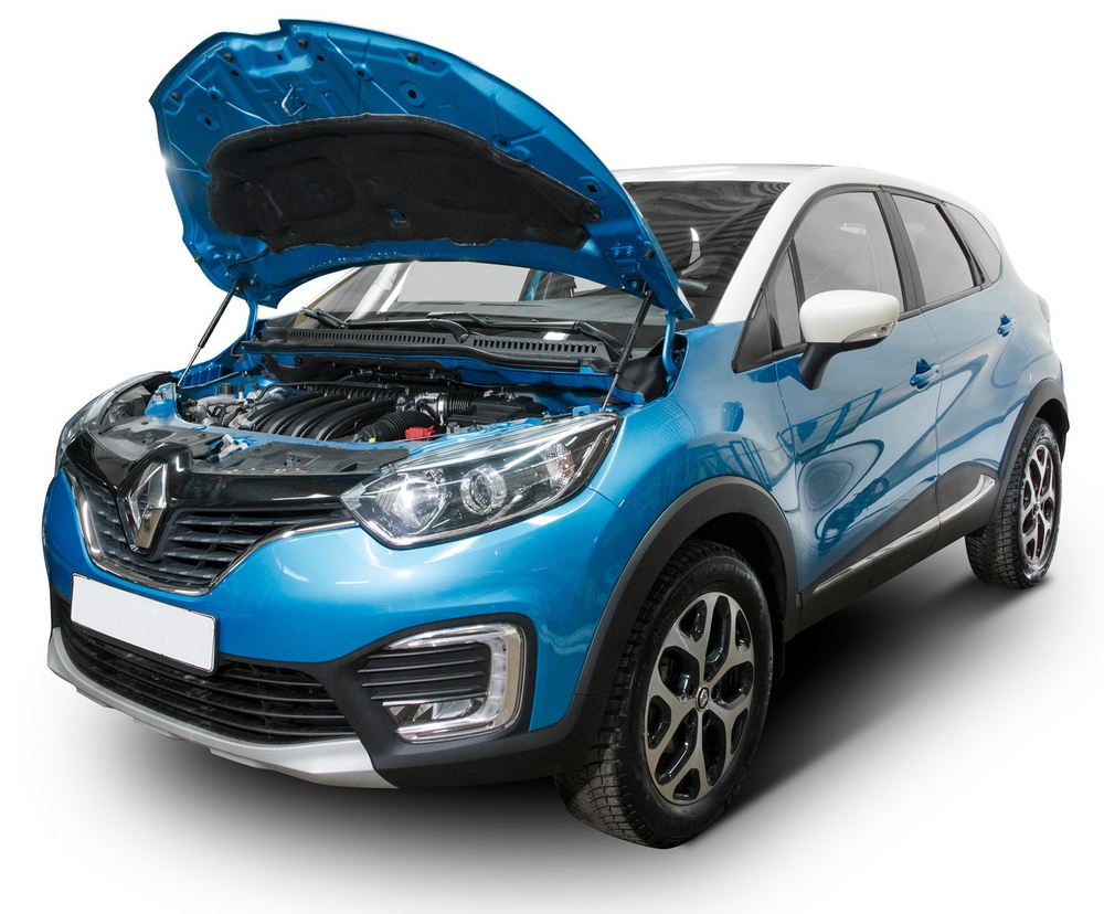 Упоры капота АвтоУпор для Renault Kaptur (вкл. Extreme) 2016-2020 2020-н.в., 2 шт., UREKAP021