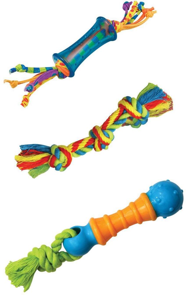 Petstages набор игрушек для собак "ОРКА туб, гантель, канат", 3 шт. Petstages набор игрушек для собак "ОРКА туб, гантель, канат", 3 шт.