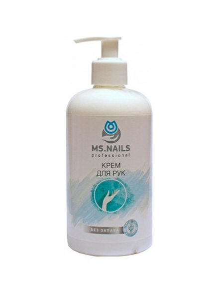 Крем для рук без запаха, MS Nails, 500 мл.