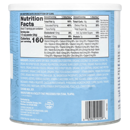 Earth's Best, Organic Toddler Milk Drink Powder, 1 Year & Up, 21 oz (595 g)