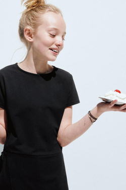 ZARA ДЛИННЫЙ КОМБИНЕЗОН С ШАРФОМ, ЧЕРНЫЙ