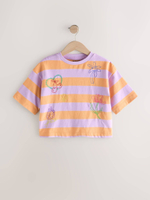 Футболка для девочки Next E44-430, Оранжевый, Сиреневый