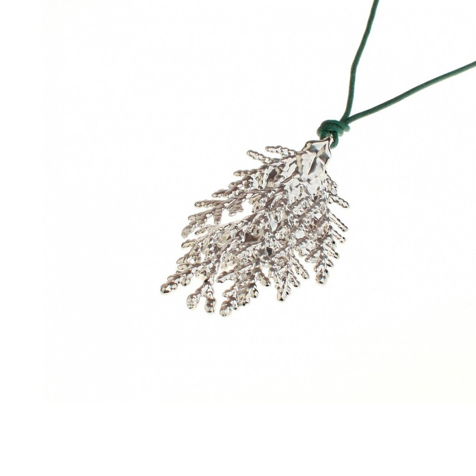 Колье лист Ester Bijoux Кипарис LF28A-S BW