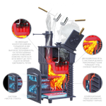 Чугунная печь для бани Комплект GFS ЗК 25 (П2) Президент 1000/40/50 Талькохлорит