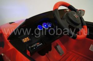 Детский электромобиль River Toys Nissan GTR X333XX красный фото №13