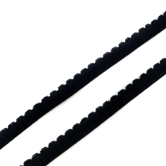 Резинка отделочная черная 10 мм, 641/10