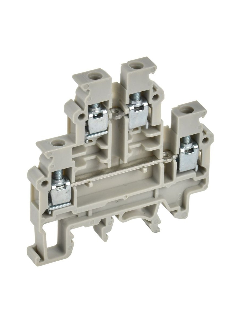 Колодка клеммная CTS-ML ARMAFIX 2 ур. 4кв.мм сер. IEK YCT13-00-2-K03-004