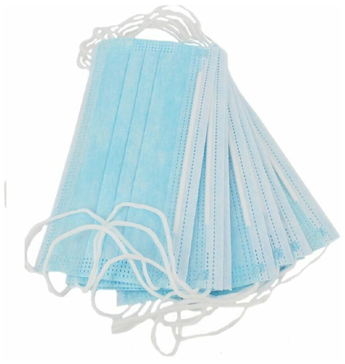 Маска одноразовая медицинская  с фиксатором