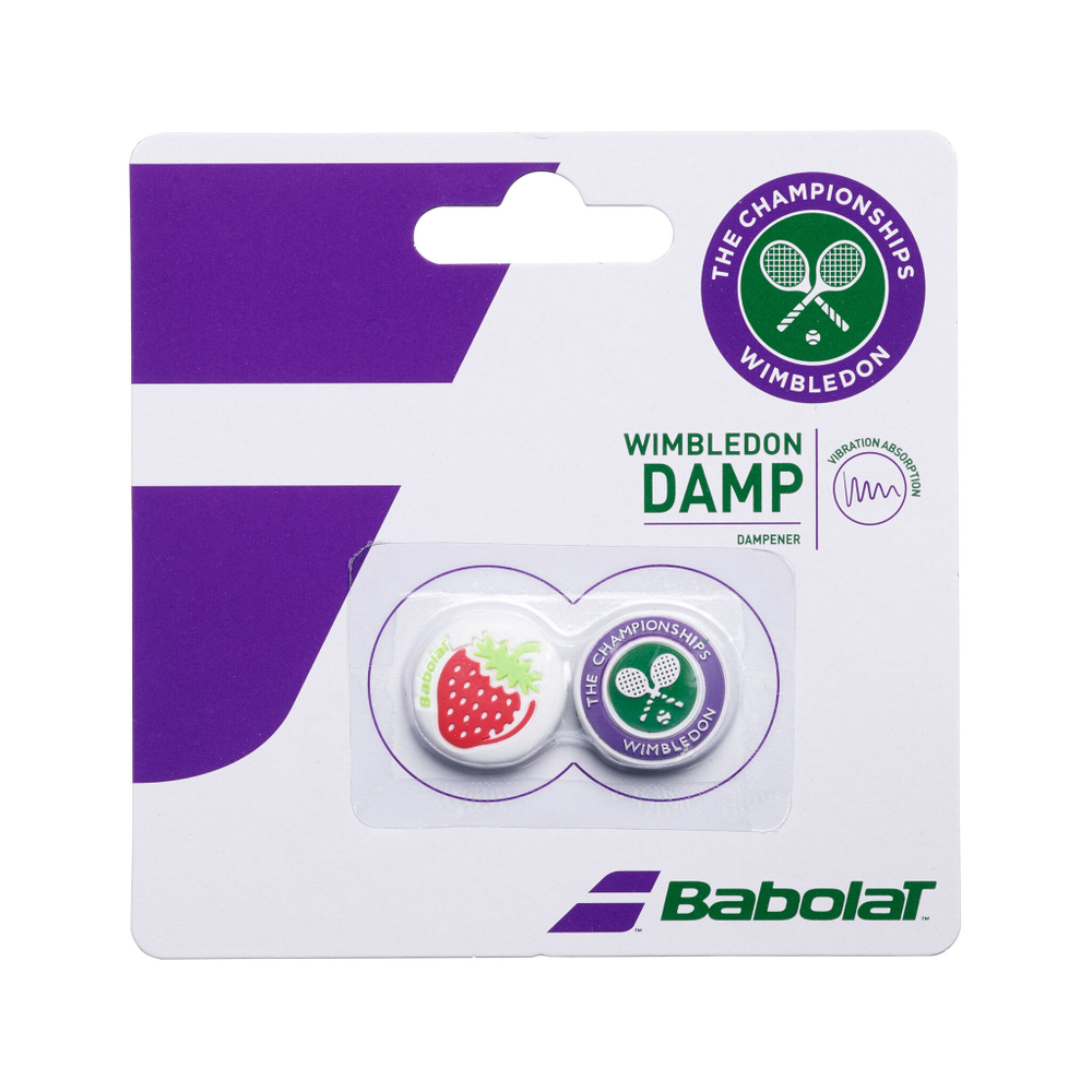 Теннисная ракетка Babolat Wimbledon Dampener 2 Pack - White, Green