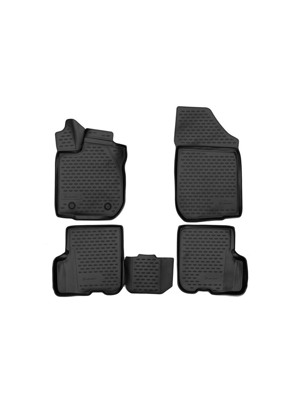 Коврики в салон для RENAULT Logan II 2012 - 2018, 4шт. (полиуретан) ELEMENT3DA29780210K