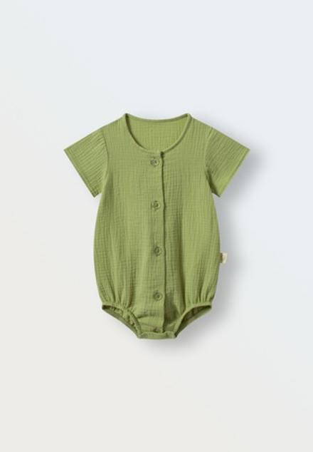 Боди из муслина, Оливка