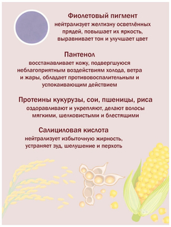 Оттеночный шампунь для устранения желтизны на светлых волосах La'dor Anti Yellow Shampoo, 300мл с дозатором