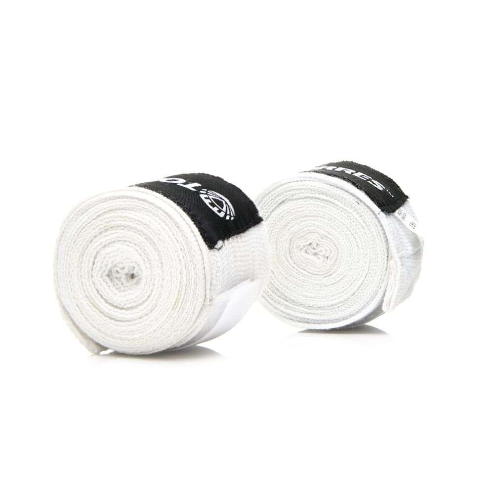 Бинт боксерский TORRES, PRL619016W, дл. 2,5 м, шир. 5 см, 1 пара, хлопок, белый