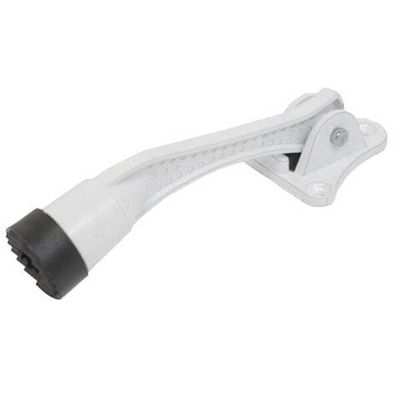 Ограничитель двери "козья ножка" Аллюр KH-130 WW  белый