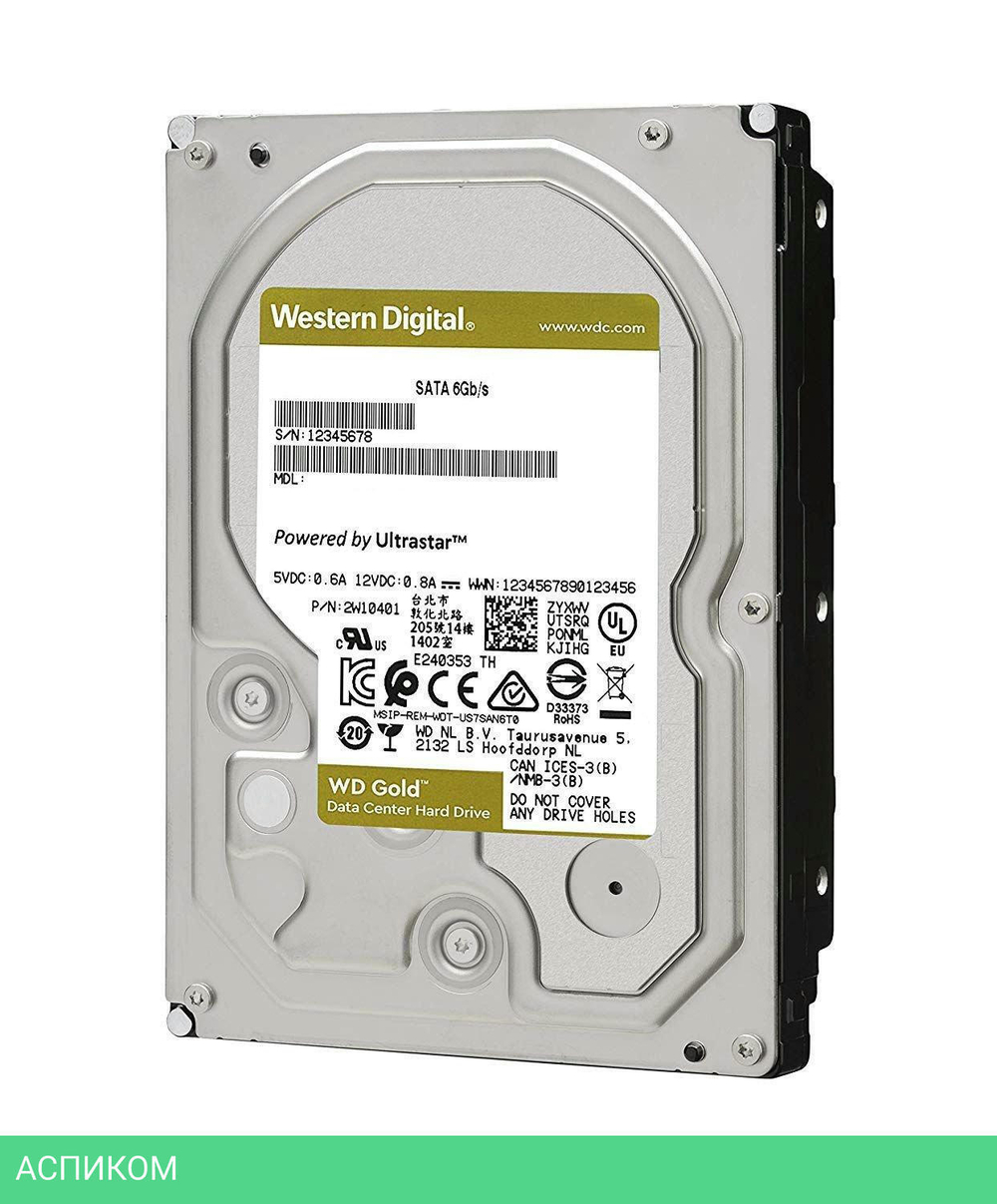 Жесткий диск WD Gold 16TB (WD161KRYZ)