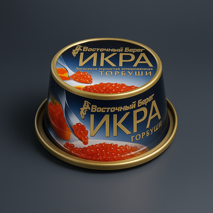 Икра горбуши зернистая ж/б 125г Восточный берег