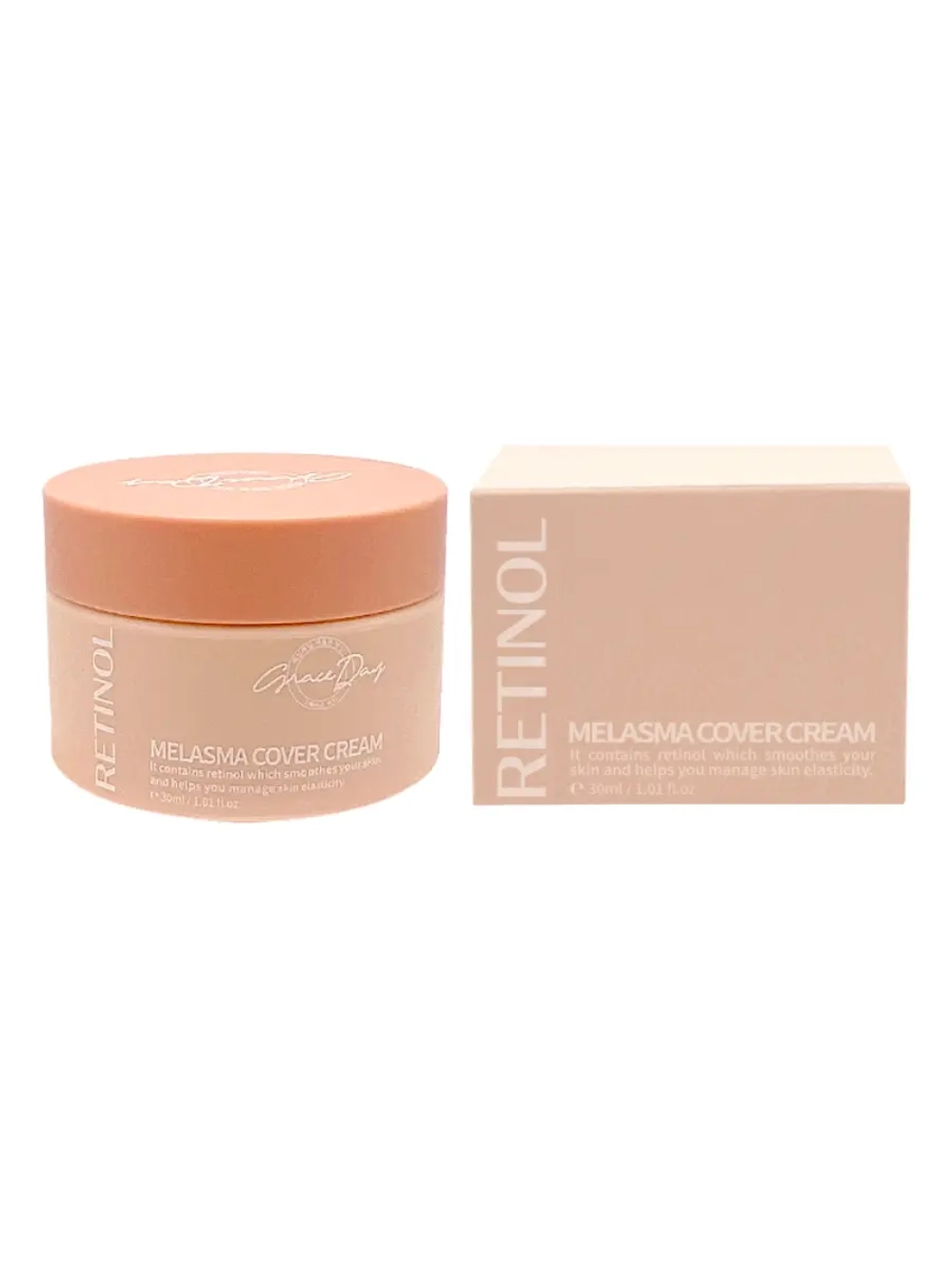 GRACE DAY - КРЕМ ДЛЯ ЛИЦА С РЕТИНОЛОМ С ТОНИРУЮЩИМ ЭФФЕКТОМ  GRACEDAY RETINOL MELASMA COVER CREAM, 30 МЛ