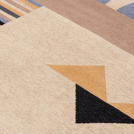 Ковер из хлопка по мотивам нанайских орнаментов из коллекции cultural heritage, 160х230 см