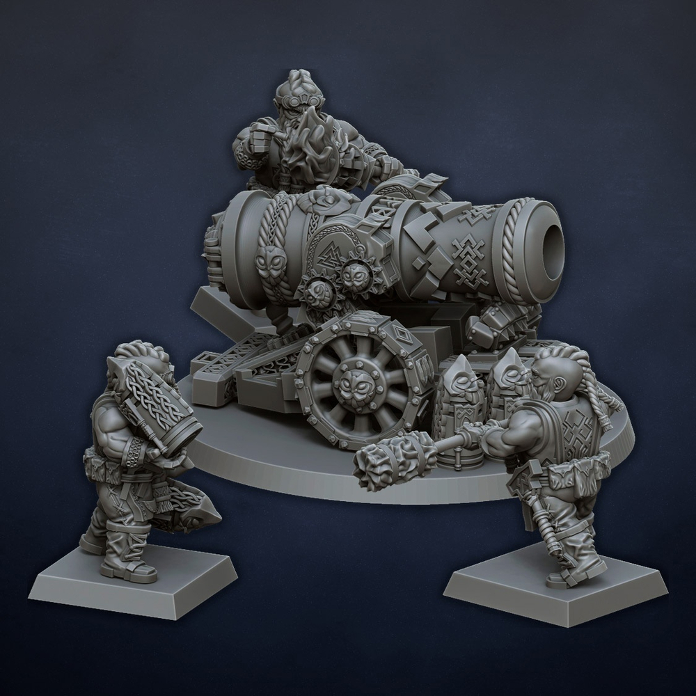 Dwarf Cannon with Crew