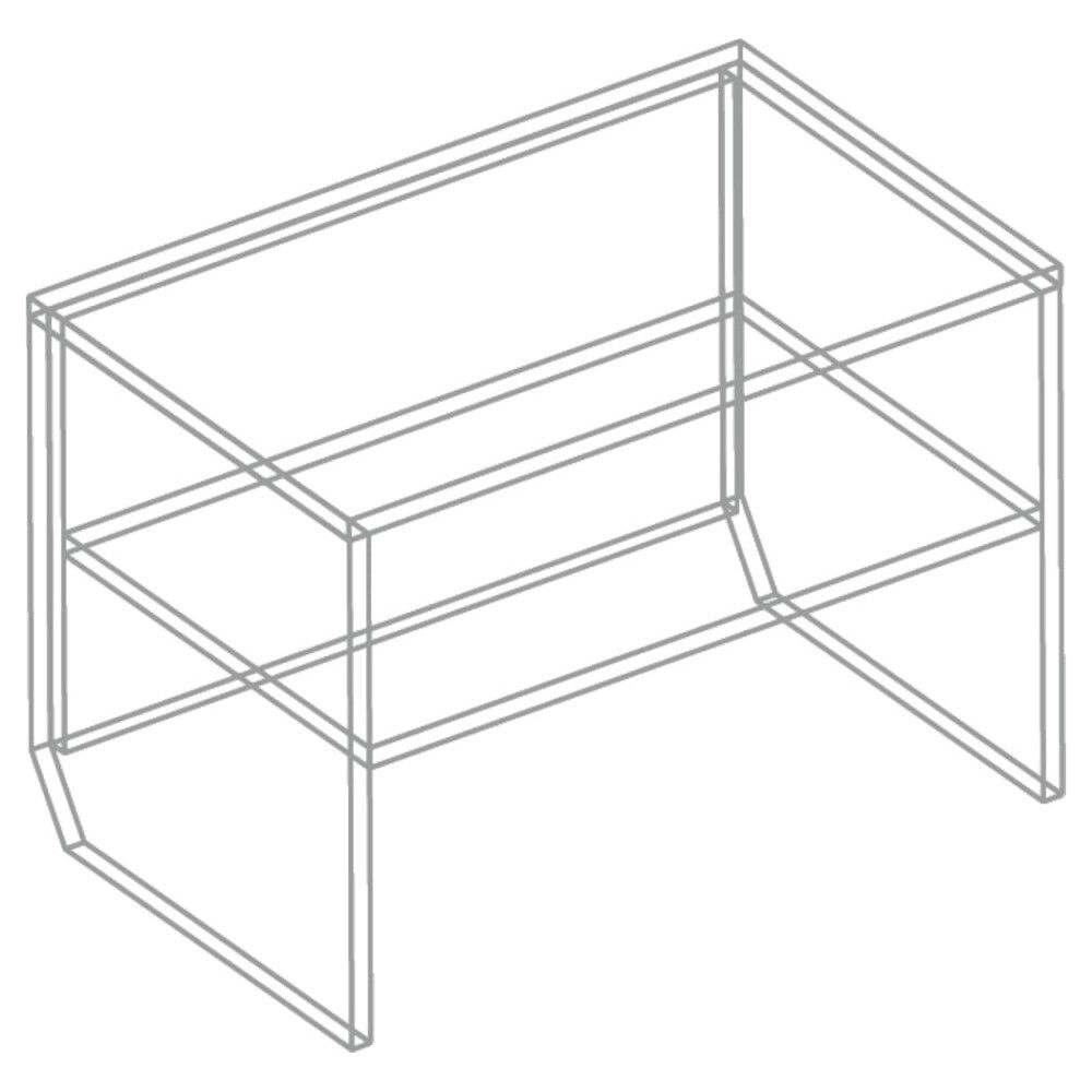 Тумба для обуви с полкой без дна МС "Сандра