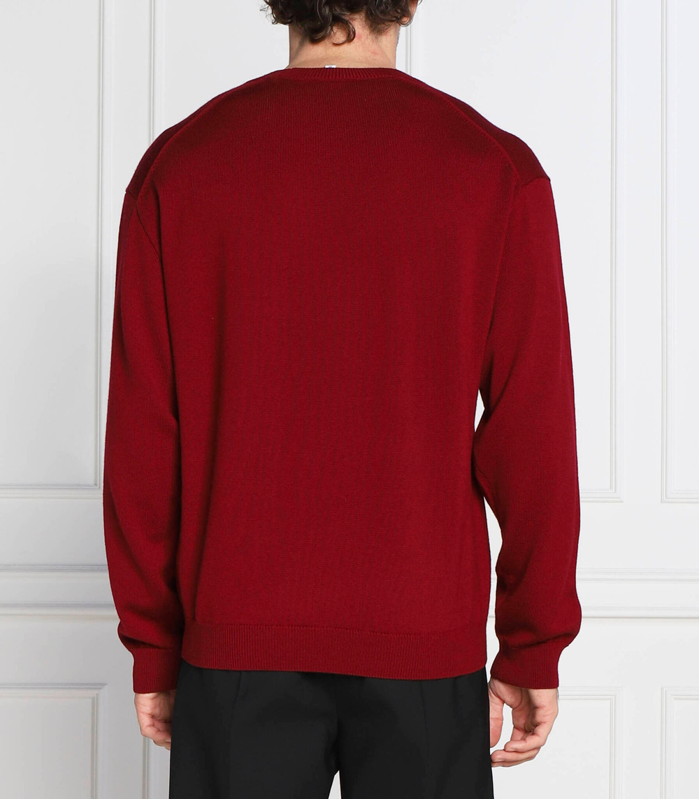Хлопковый свитер Kenzo - бордовый(FC65PU3423LA)