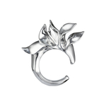 Кольцо с пламенными листьями