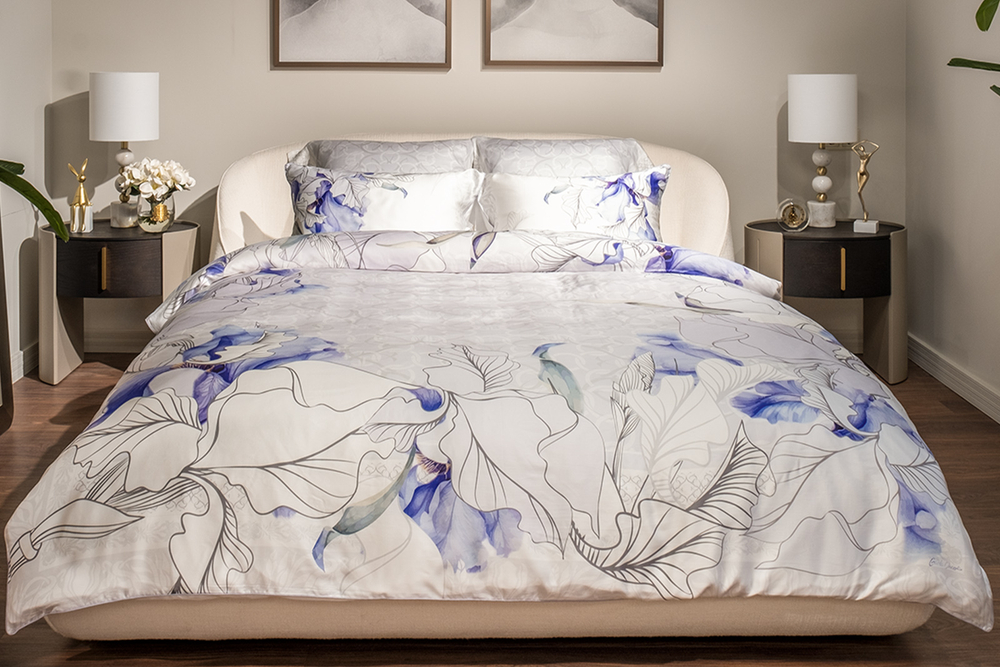 Кровать Палаццо(Palazzo) 180 без мех.шенилл экрю Natur-Ecru 215x240x90см Garda Decor