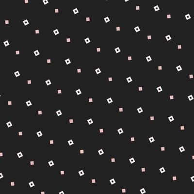 Белые и розовые квадраты на черном фоне